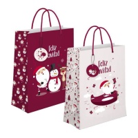 Sac cadeau de 45 x 33 x 10 cm du Père Noël assorti - 1 unité