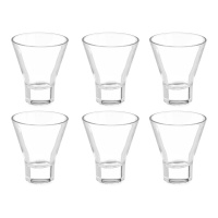 Verre conique de 230 ml transparent - 6 unités