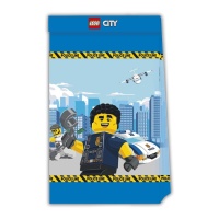 Sacs en papier Lego Police - 4 unités