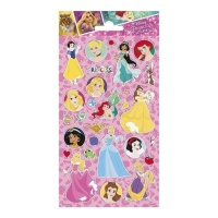 Autocollants brillants de Princesses Disney - 1 feuille