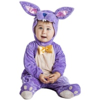 Costume de petit lapin lilas pour bébé