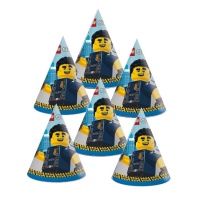 Chapeaux de Police Lego - 6 unités