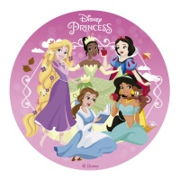 Gaufrette comestible de Princesses Disney de 15,5 cm