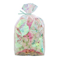 Sac pour friandises transparent à flocons de neige iridescents de 24 x 10 cm - Wilton - 20 unités