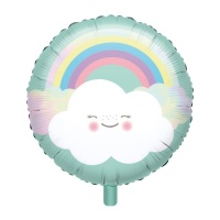 Ballon rond de Nuage Arc-en-ciel de 43 cm - Anagram