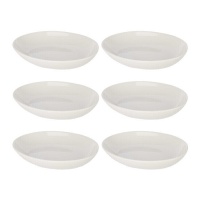 Assiette en porcelaine ovale de 20 cm - Vessia - 6 unités