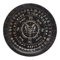 Assiette Ouija de 23 cm - 6 unités