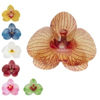 Gaufrettes de fleurs d'orchidées de 8,5 x 7,5 cm - Dekora - 10 unités