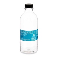 Bouteille de 1 L en plastique transparent