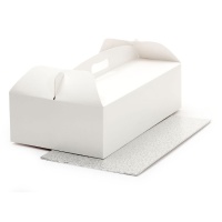 Boîte de 46 x 36 x 12 cm pour gâteau rectangulaire avec base