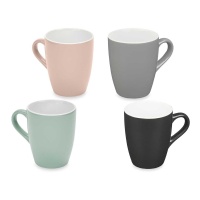 Tasses de 360 ml de couleurs assorties - 4 unités