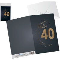 Carte d'anniversaire Joyeux 40