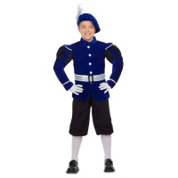 Costume de page royal bleu pour enfant