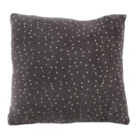 Coussin à pois gris de 43 cm