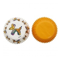 Capsules pour cupcakes avec chiens-ballons - Wilton - 75 unités