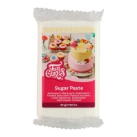 Pâte à sucre blanche brillante de 250 g - FunCakes