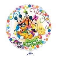 Ballon de Mickey d'Happy Birthday de 43 cm - Anagram