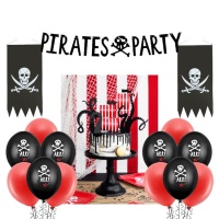 Pack décoratif pour fête de pirates - 25 pièces