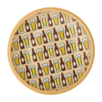 Assiettes de Bière de 23 cm - 8 unités