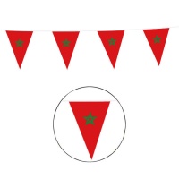 Bannière triangulaire du Maroc de 10 m