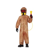 Costume d'enfant zombie radioactif