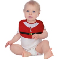 Bavoir de Noël rouge pour bébé