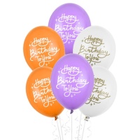 Ballons en latex multicolores 