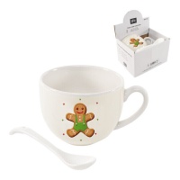 Tasse de 265 ml de Sweet Christmas avec cuillère - 1 unité