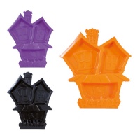 Plateau de maison Halloween de couleurs assorties de 32 x 26 cm