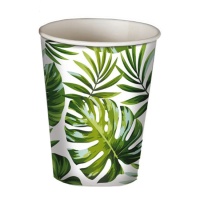 Verres à feuilles tropicales de 9 cm - 6 unités