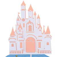 Topper château rose de princesse