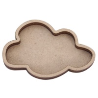 Shaker en bois en forme de nuage de 13,5 x 9,5 cm - Artis decor