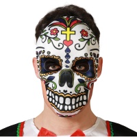 Masque de mort mexicaine coloré