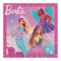 Serviettes Barbie Fantasy de 16,5 x 16,5 cm - 20 unités