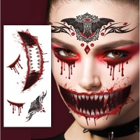 Tatouages temporaires pour le visage de vampire