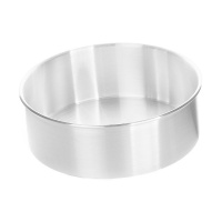 Moule rond extra profond en aluminium de 22 x 22 x 10 cm - Pastkolor