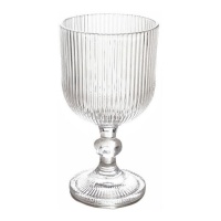 Verre de 230 ml gravé vertical transparent - 1 unité