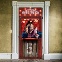 Poster de porte de Clown Tueur de 80 x 180 cm