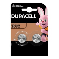 Piles Alcalines Type CR2032 Bouton - Duracell - 2 unités