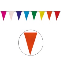 Guirlande de triangles multicolores en papier - 5 m