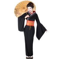 Déguisement de Geisha noir pour femme