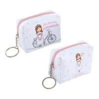 Porte-monnaie de communion rectangulaire pour fille de 9,8 x 3 x 6,5 cm - 1 unité