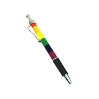 Stylo avec drapeau arc-en-ciel - 1 unité