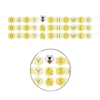 Guirlande Abeille Baby Shower - 1,67 m