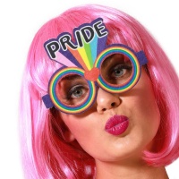 Lunettes arc-en-ciel rondes Pride