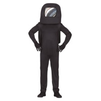 Costume d'astronaute noir pour jeunes