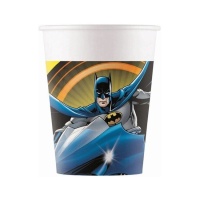 Gobelets Batman en carton compostable de 200 ml - 8 unités