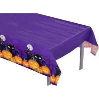 Nappe de citrouille et chat d'Halloween - 1,83 x 1,32 m