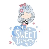 Papier de sublimation A3 fille sweet dreams - Artis décor - 1 unité