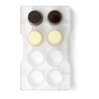 Moule à capsules pour chocolat de 20 x 12 cm - Decora - 8 cavités